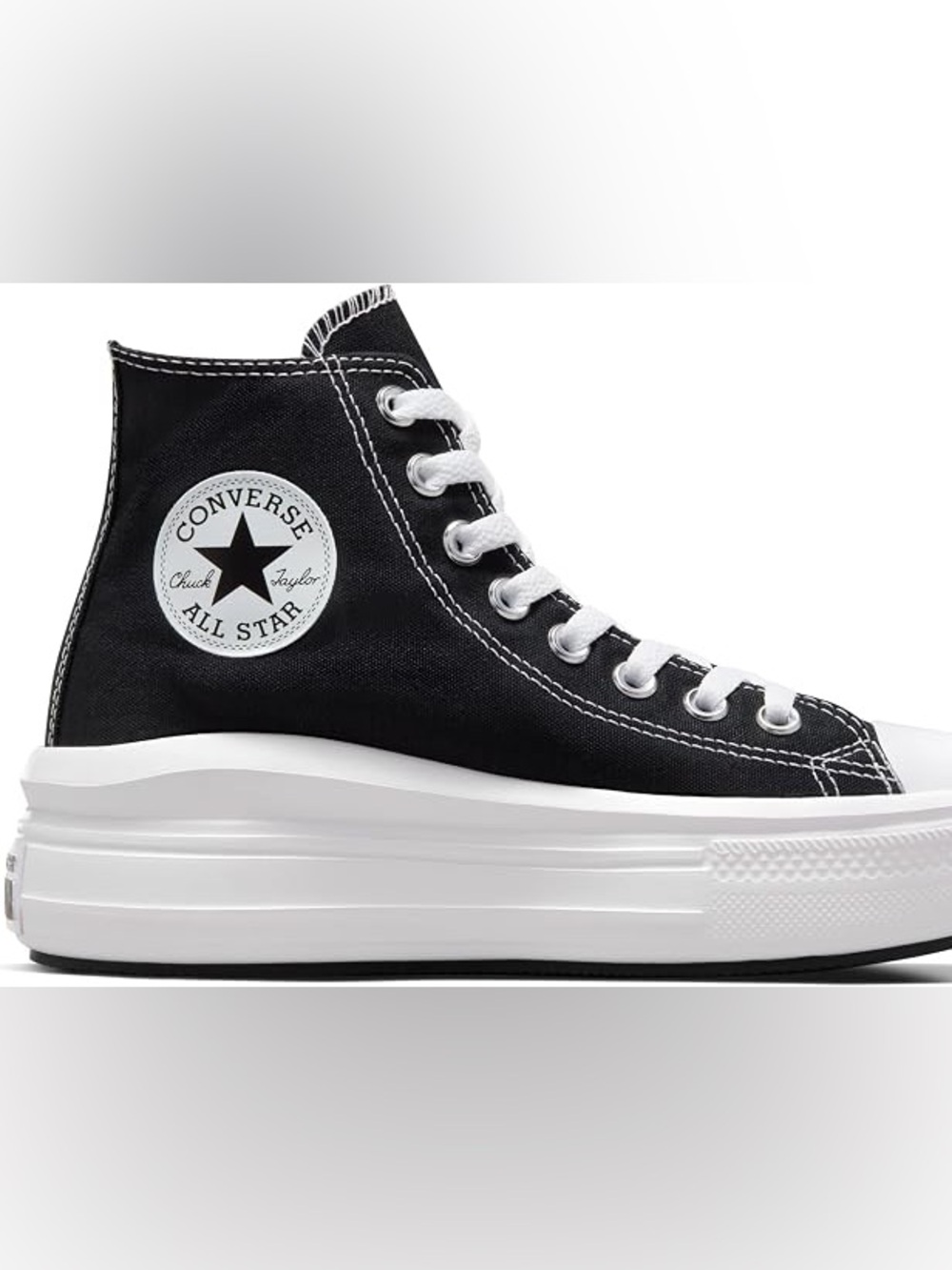 Converse Women's Chuck Taylor All Star Move Platform High Top Sneaker (Size 8) - Picture 2 of 10